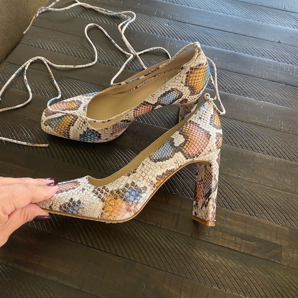 Vince Camuto - Damell Suede Ankle Wrap Pumps
